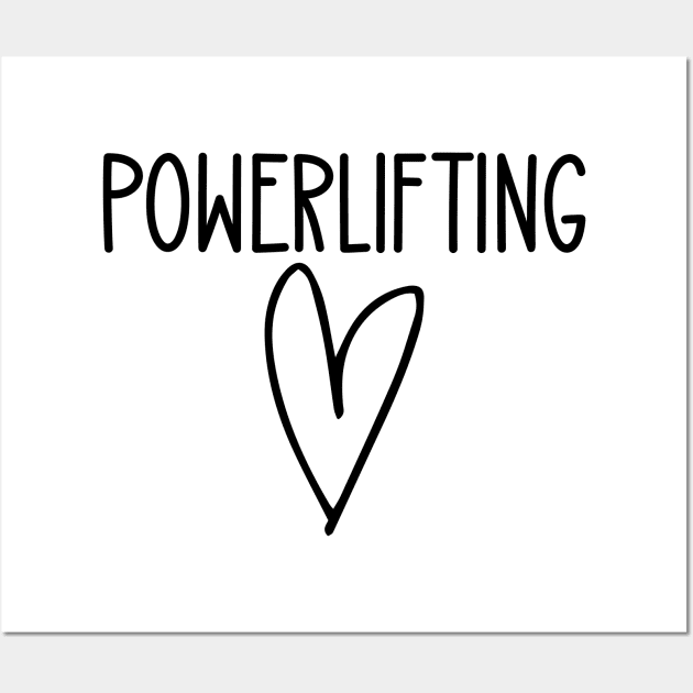 Powerlifting Heart Wall Art by HaroonMHQ